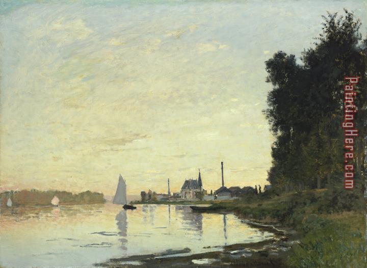 Claude Monet Argenteuil in Late Afternoon